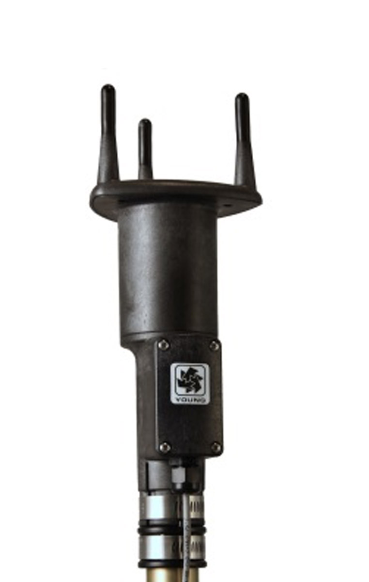 High accuracy heated Ultrasonic Anemometer.