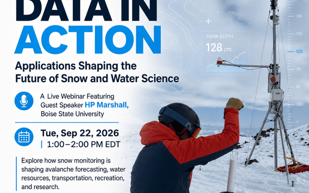 Upcoming Webinar: Data in Action—Applications Shaping the Future of Snow and Water Science
